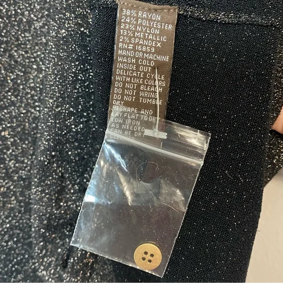 J. McLaughlin NWOT Jamey Metallic Shimmer Sweater - Picture 9 of 9